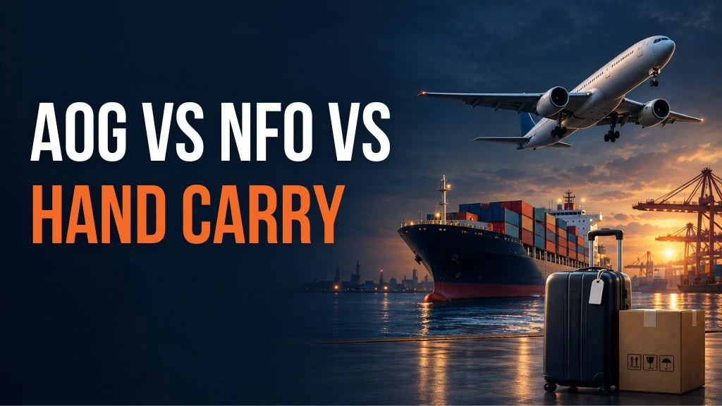 AOC vs NFO vs hand carry for international shipping